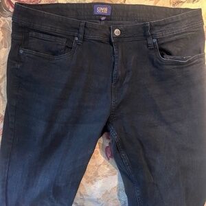 Cavalli Class Men’s Black Straight Jeans